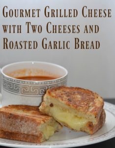 best ever gourmet grilled cheese with two cheeses