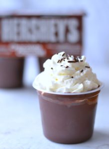 hershey chocolate pudding whipped cream