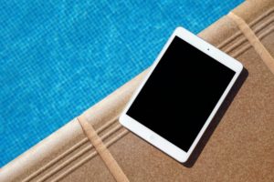 ipad by pool