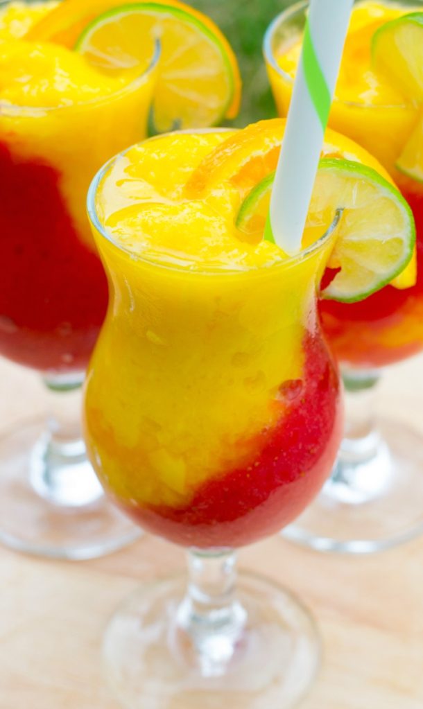 frozen strawberry mango daiquiri