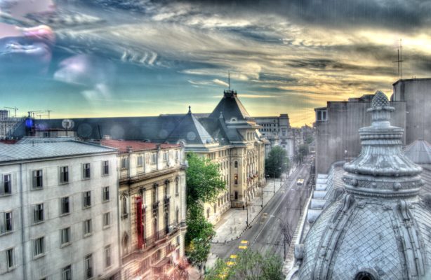 bucharest downtown view