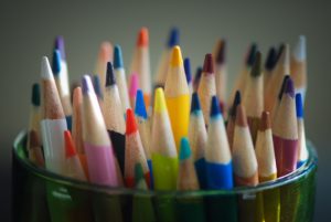 pencil crayons