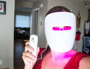wearing-light-therapy-mask