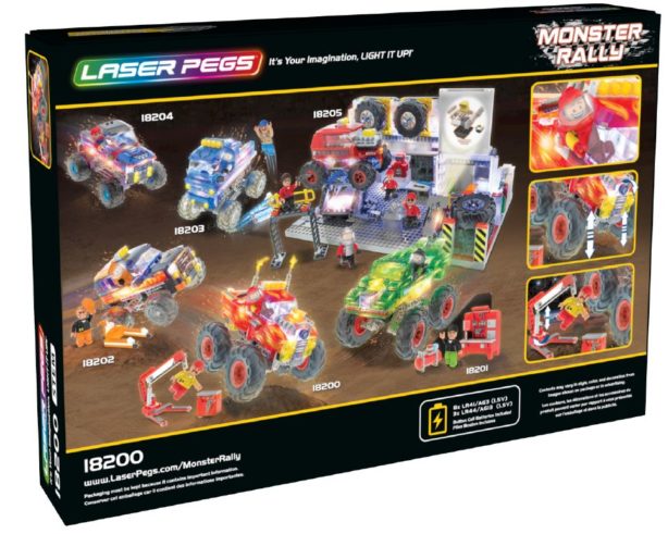 laser pegs monster rally colection