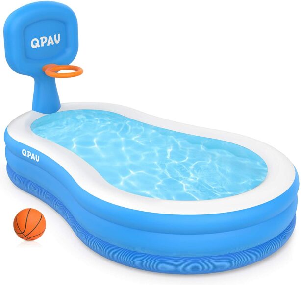 qpau inflatable pool