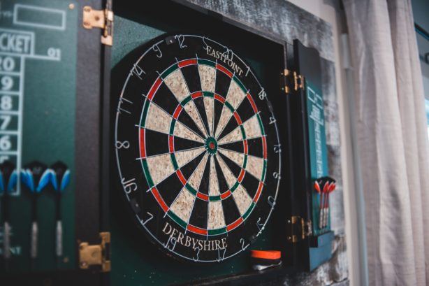 How To Put Up A Dartboard Without Nails, Dartboard Cabinet Set Up