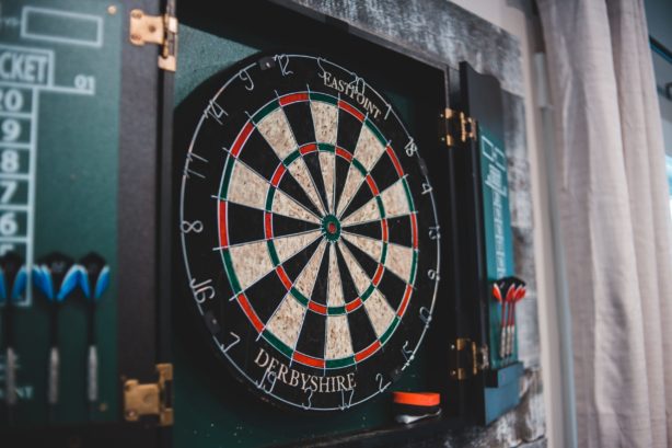 dartboard cabinet