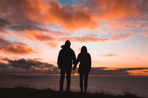 couple standing together