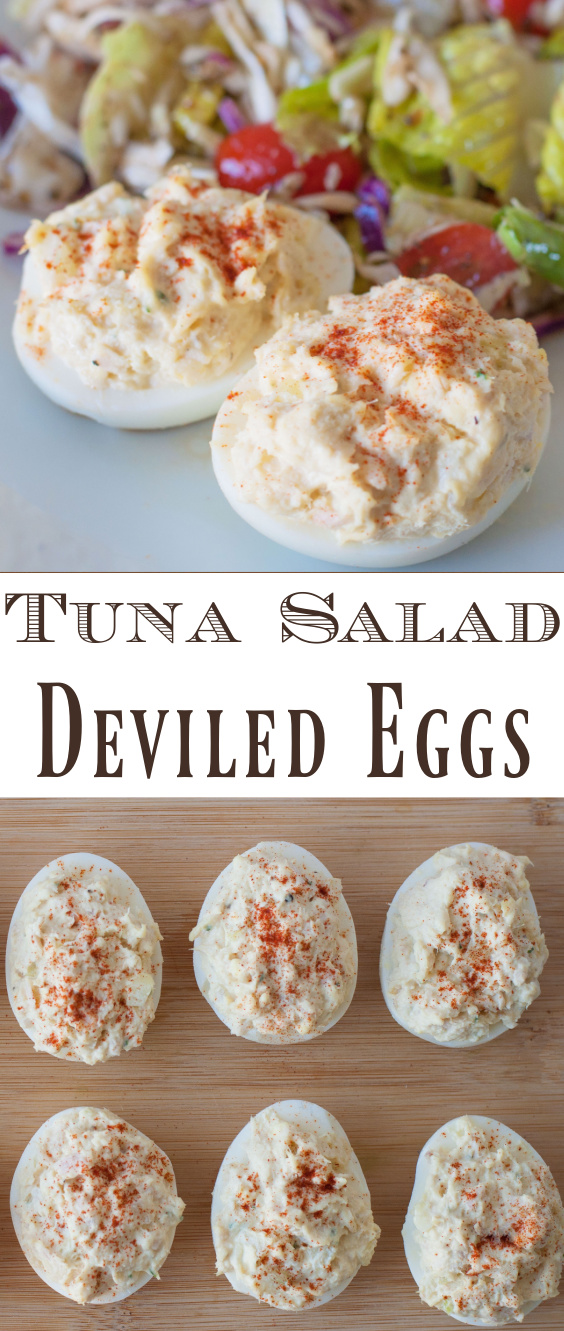 tuna salad deviled egg pin