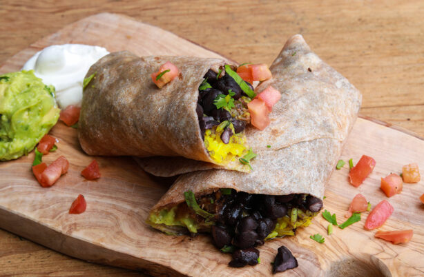 black bean wrap