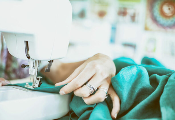 woman-using-sewing-machine