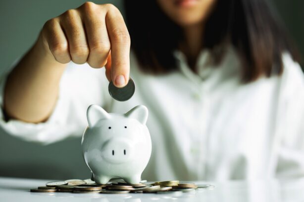 woman with piggy bank