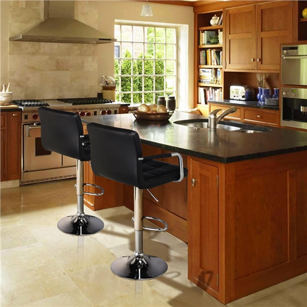 bar stools in kitchen