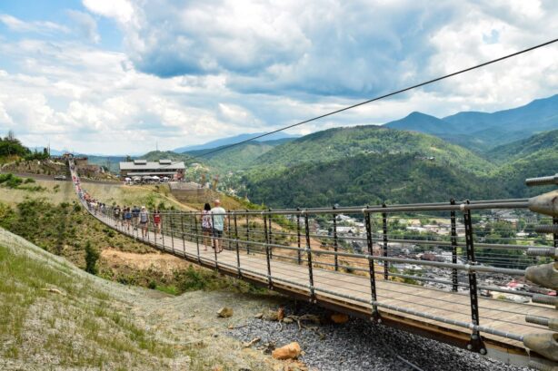 bridge above gatlinburg