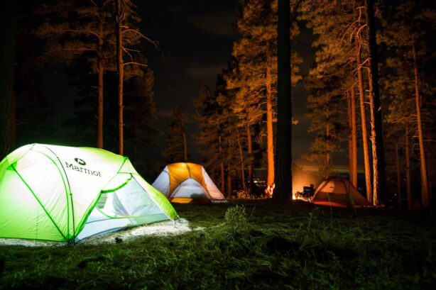 tents and campsite