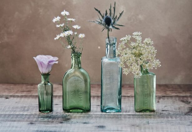 bottles as vases