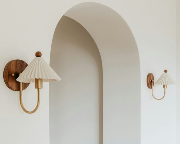 wall sconces beside doorway