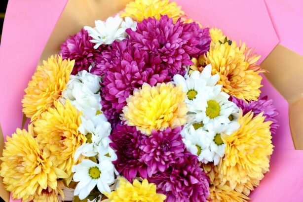 yellow and pink bouquet