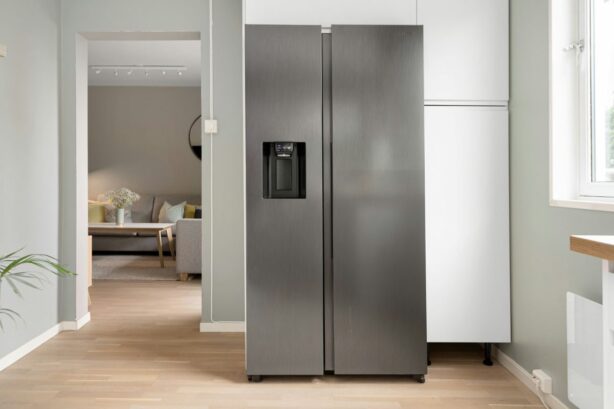 fridge in a kitchen