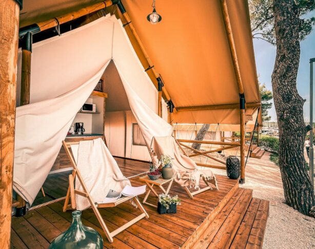 glamping porch