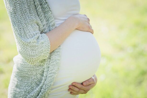 pregnant woman's belly