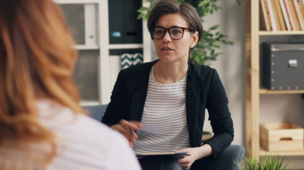 woman talking